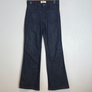 Habitual Dark Wash Wide Leg Jeans Size 28 High Rise Made in USA Denim